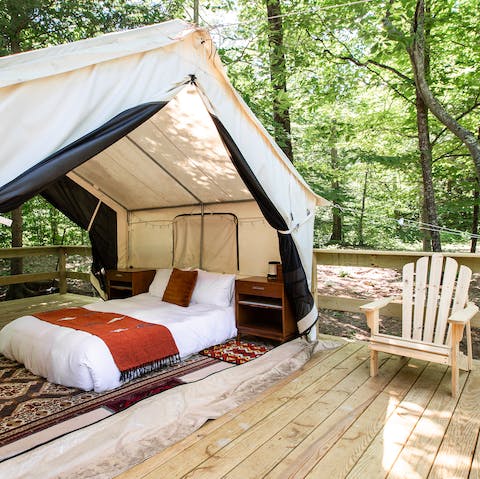 Add whimsical woodland tents for an extra fee