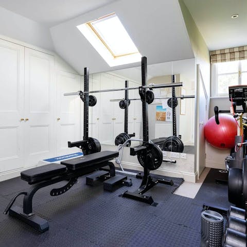 Work up a sweat in the home gym 