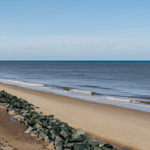Spend an afternoon at sandy Horsey Gap, a twenty-minute walk away or a fifteen-minute drive