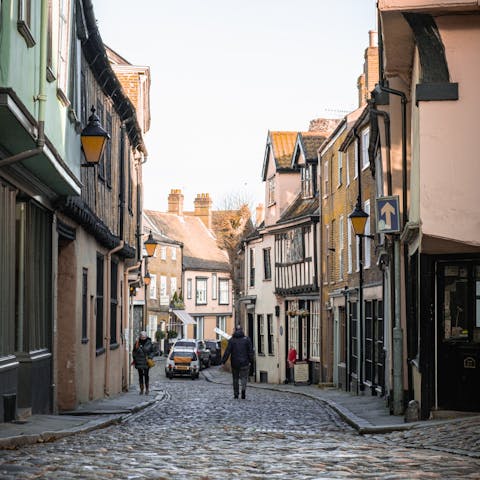 Visit Norwich, forty minutes away by car