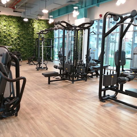 Maintain your morning fitness routine at the state-of-the-art gym