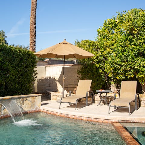Spend all day lounging by the pool