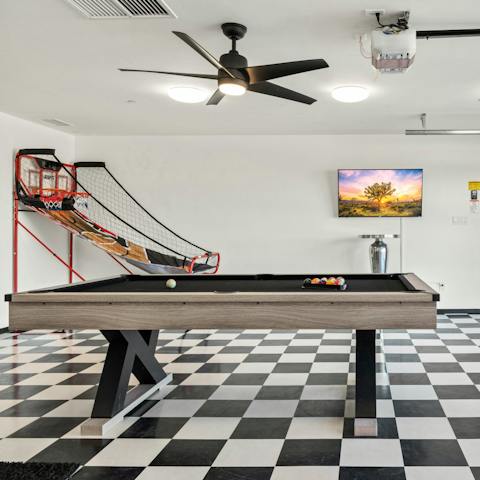 Get competitive in the games room