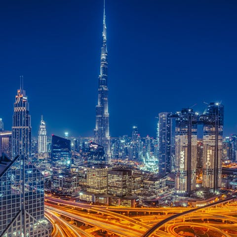 Explore all that Dubai has to offer, including the Dubai Hills Mall, a seven-minute drive away