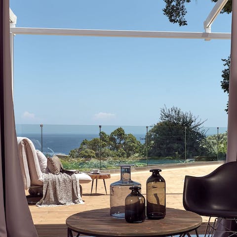 Wake up to beautiful views across the Ionian Sea before exploring the charming village of Bochali - only a five-minute walk away