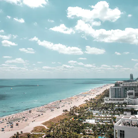 Spend sunny days topping up your tan on Mid Beach, just a ten-minute walk away