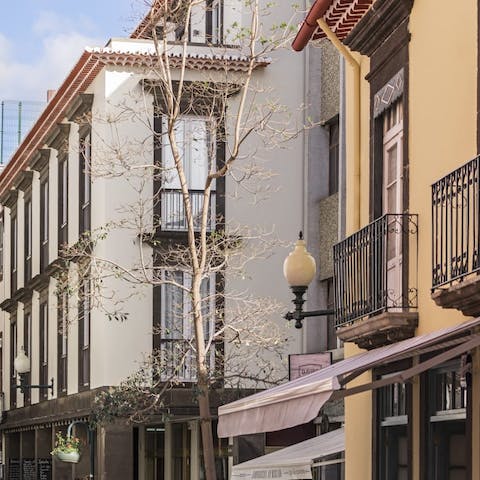 Enjoy exploring the historic streets of Funchal