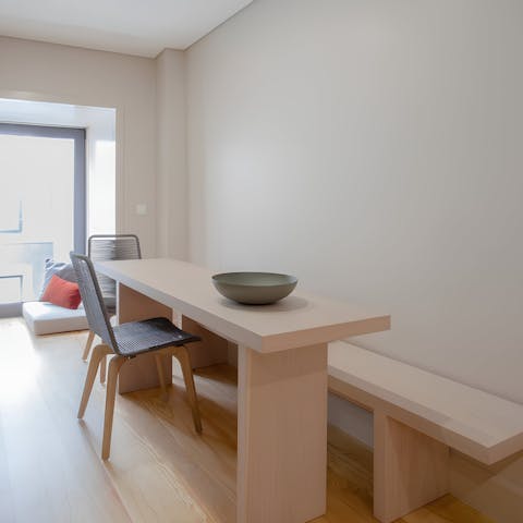 Head out for evening drinks or spend relaxing evenings at home