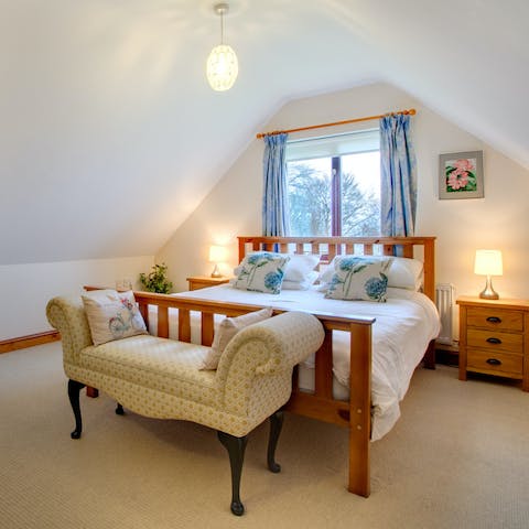 Be greeted by stunning views of the Berwyn mountains each morning from the elegant bedrooms