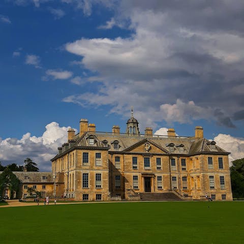 Jump in the car and visit the stately Belton House, only thirty-five minutes away