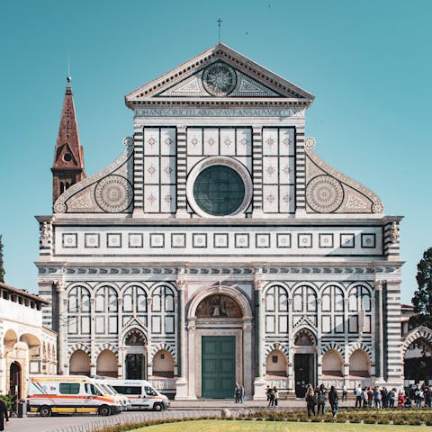 Explore central Florence, including the Basilica di Santa Maria Novella