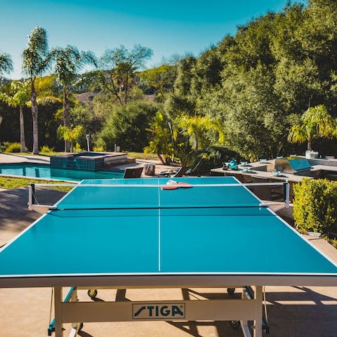 Get competitive at ping pong