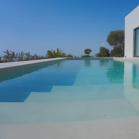 Cool off from the midday sun in the pristine pool