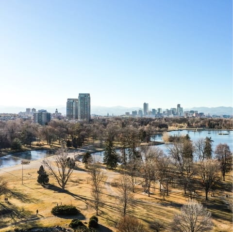 Look out over Downtown from your LoHi apartment, a fifteen-minute walk away from the action