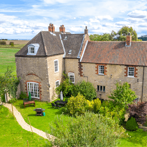 Stay in a grade II listed home in the heart of the Lincolnshire countryside
