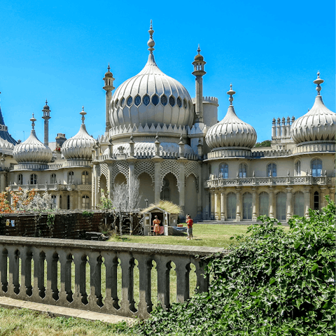 Stroll seven minutes to the Royal Pavilion to see the palace or relax in the gardens