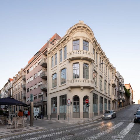 Stay in a stunning, recently converted Art Nouveau building