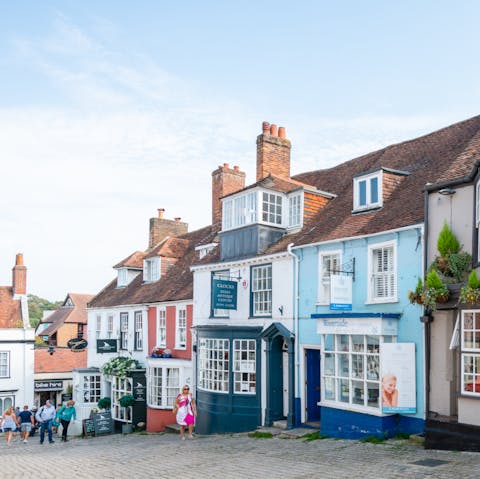 Wander around the pretty streets: shops, cafes and pubs are just five minutes away
