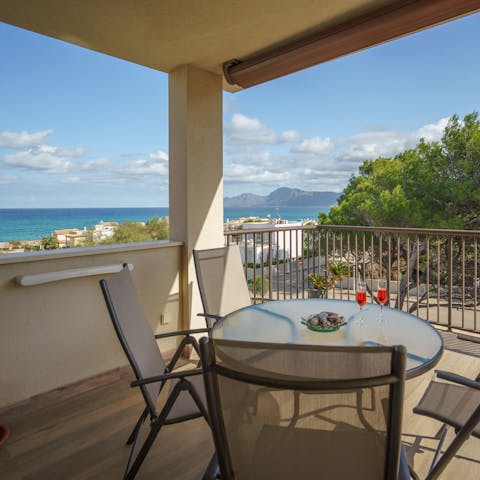 Enjoy wonderful sea views from the terraces and balconies