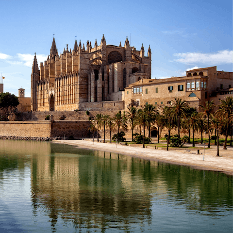 Explore the ornate city of Palma, forty minutes away by car