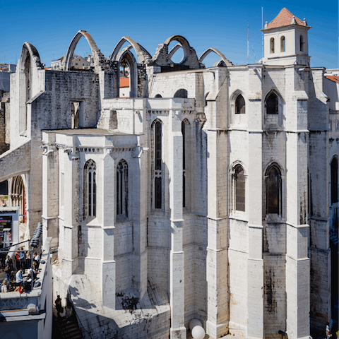 Visit the Carmo Convent, just a four-minute stroll from your doorstep