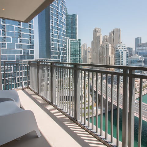 Enjoy the stunning views of the Marina from your own private balcony 