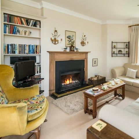 Return to afternoon tea and sofa snoozing by the crackling fire