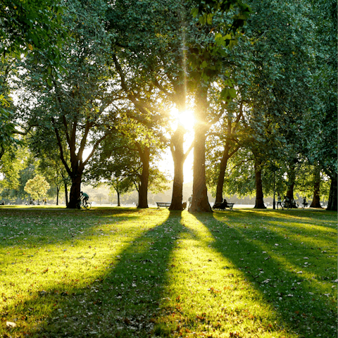 Pack a picnic and spend the afternoon in Hyde Park