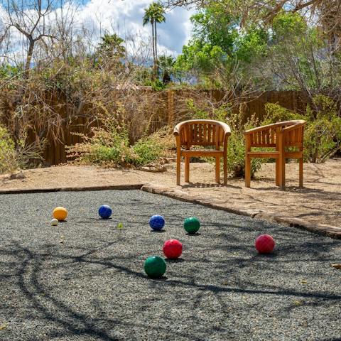 Play a few games of bocce 