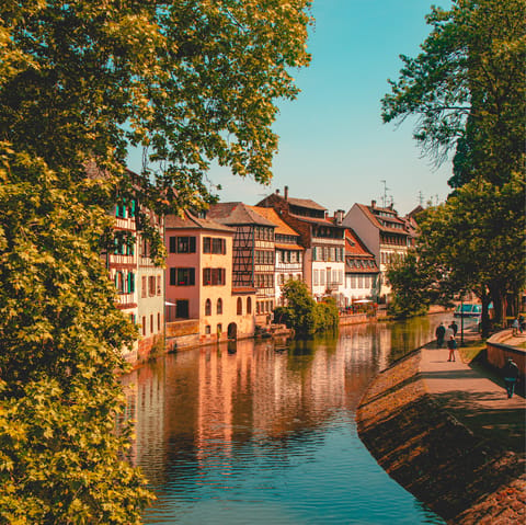 Explore Strasbourg from this desirable location in Grande Île