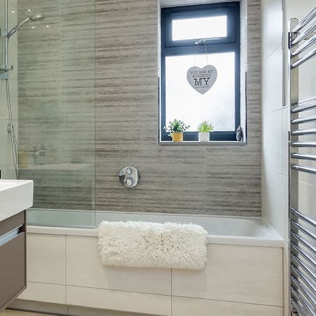 Unwind in the bathtub after a day of exploring Poole's coastline