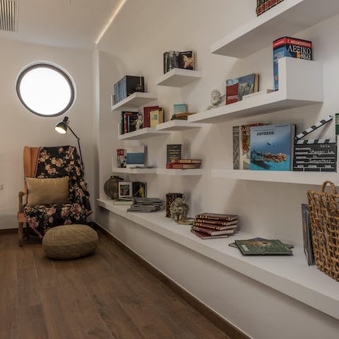 Enjoy some peace and self-reflection at the villa's private reading nook