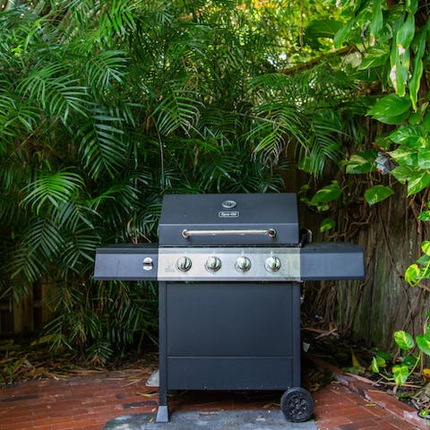 Fire up the grill and enjoy a barbecued meal for lunch