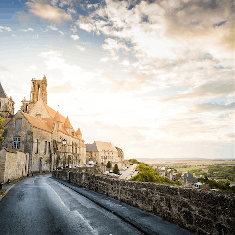 Explore the historic sights of the region – Laon is just a short drive away