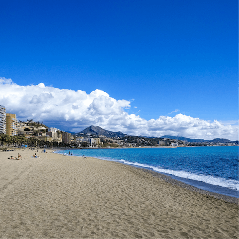 Pass the day at La Malagueta Beach, only twenty minutes' walk from the front door