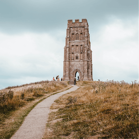 Make the climb up the Tor and look out over Glastonbury, only thirty-minutes away
