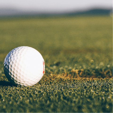 Enjoy friendly competition with rounds of golf on the resort course 