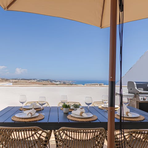 Rustle up a barbecue on the balcony and savour sea views ahead