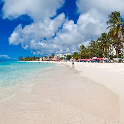 Step out the building straight onto the inviting sands of Dover Beach
