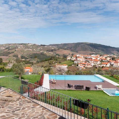 Enjoy beautiful views across the Peso da Régua valley from the terrace