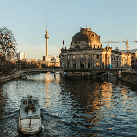 Visit Berlin's famous Museum Island, just twenty-two minutes away on foot