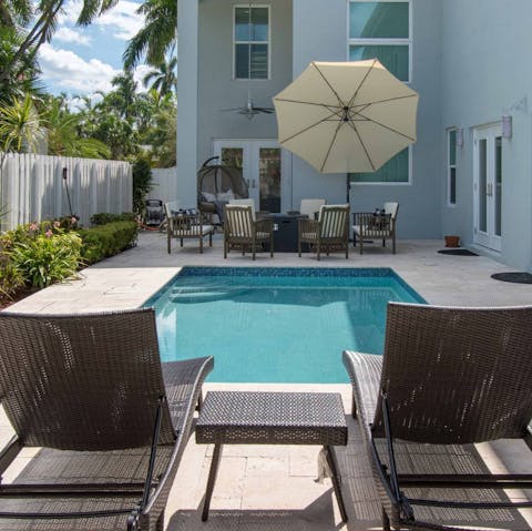 Soak up that Florida sunshine by the pool