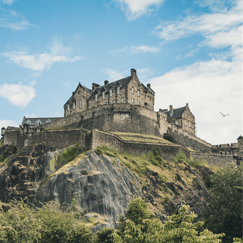Soak up the city's rich history with a visit to Edinburgh Castle, thirteen minutes away on foot
