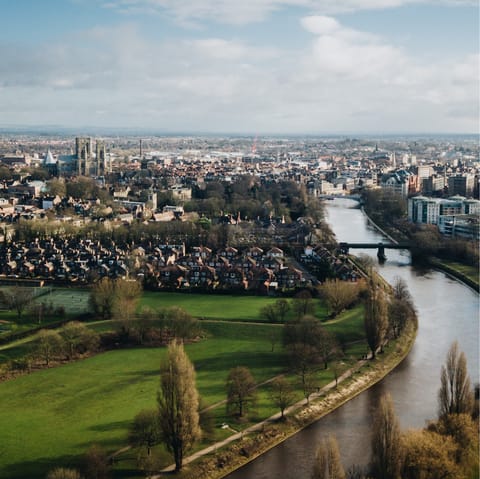 Stay in the heart of York, just twelve minutes from York Minister