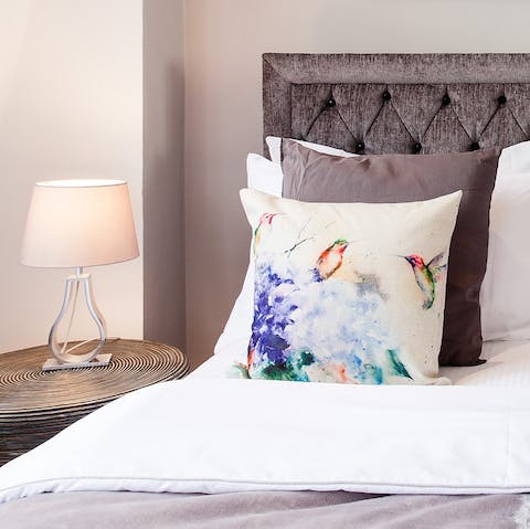 Sleep well in the sumptuous beds – each bedroom has its own personality 