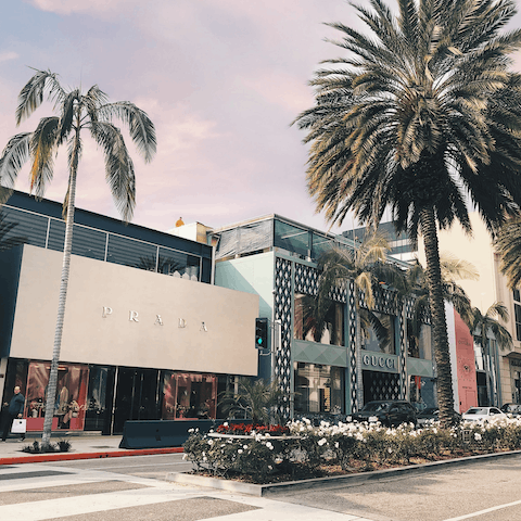 Soak up the luxury of Beverly Hills, only minutes away by car