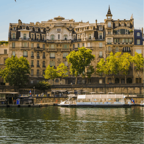 Take a boat tour along the Seine