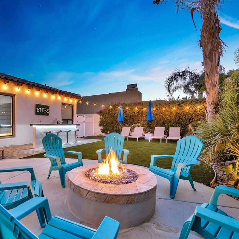 Stargaze from around the roaring fire