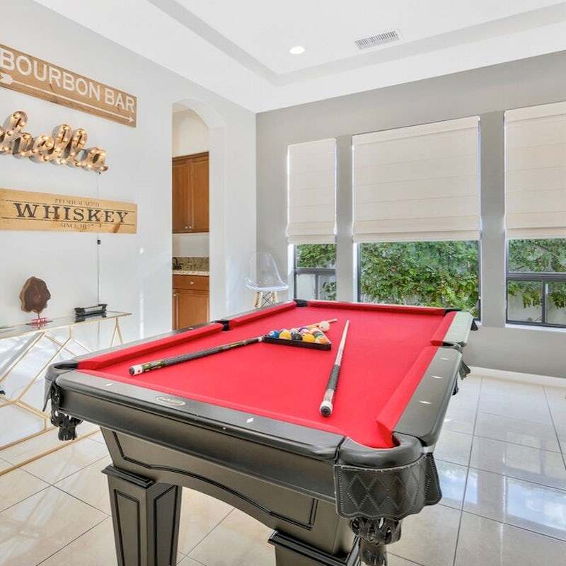 Challenge your guests with a game of pool