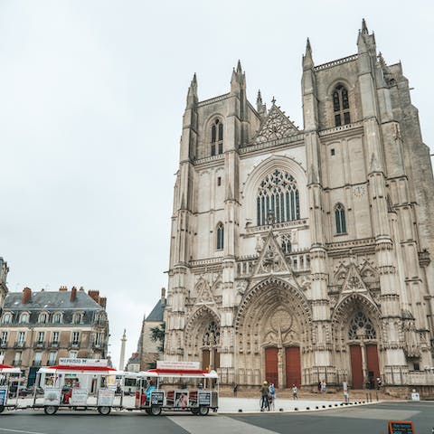 Visit the Cathédrale Saint-Pierre-et-Saint-Paul de Nantes, only a short stroll away